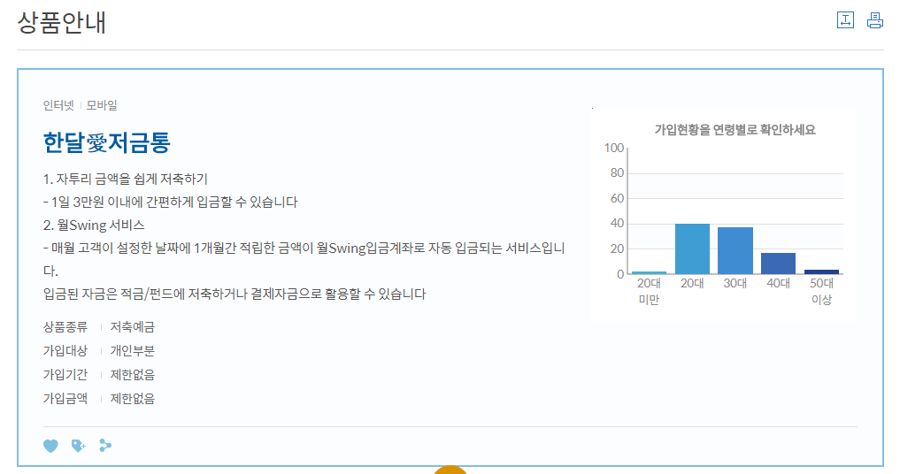신한 한달애저금통 소개