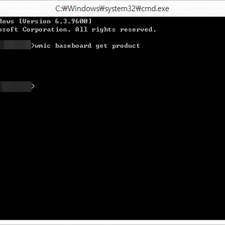 CMD창에 wmic baseboard get product를 입력합니다.